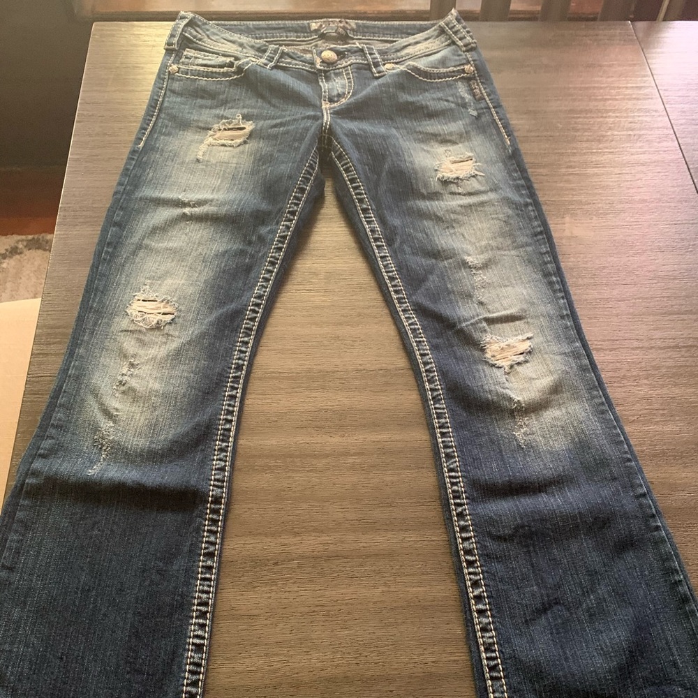 Silver jeans